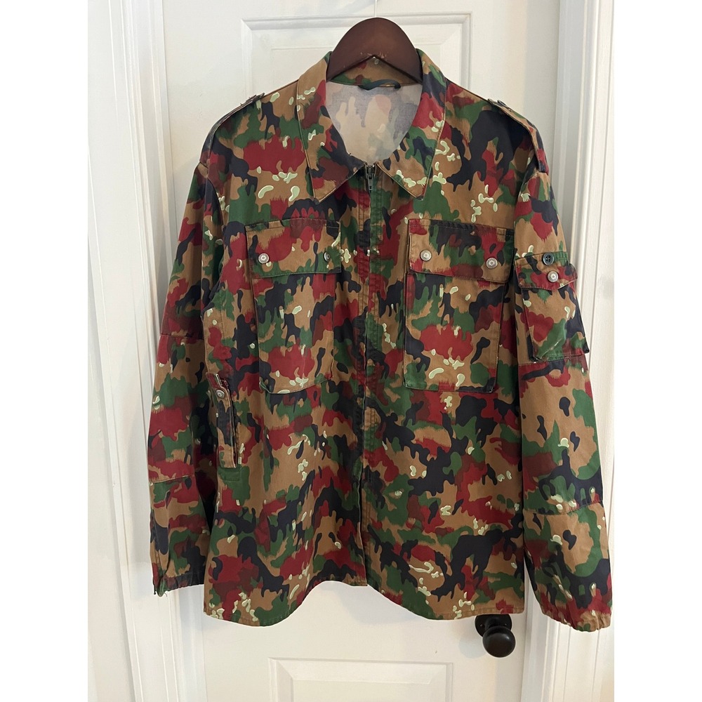 Vintage Swiss Military M83 Alpenflage Camo Field Jacket